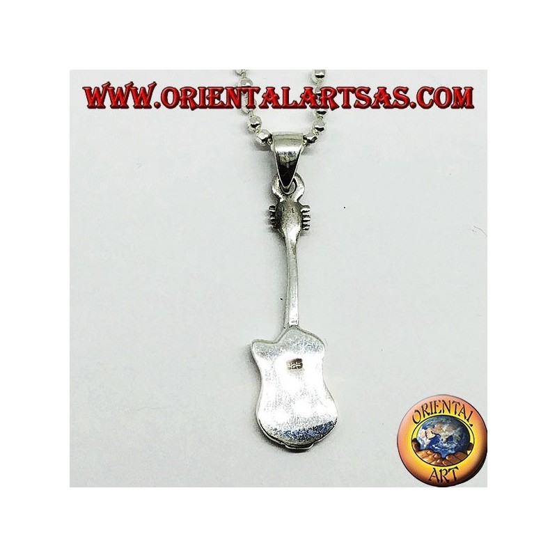 Ciondolo in argento Chitarra Elettrica