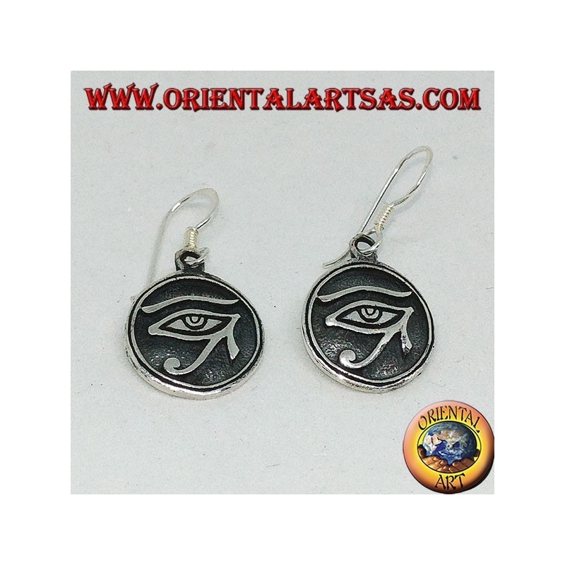 Pendiente en colgante de plata del ojo de Ra Horus.