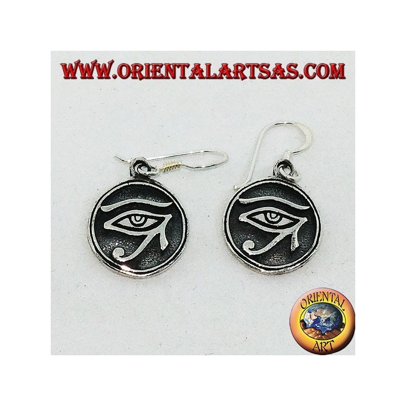 Earring in silver pendant of the eye of Ra Horus