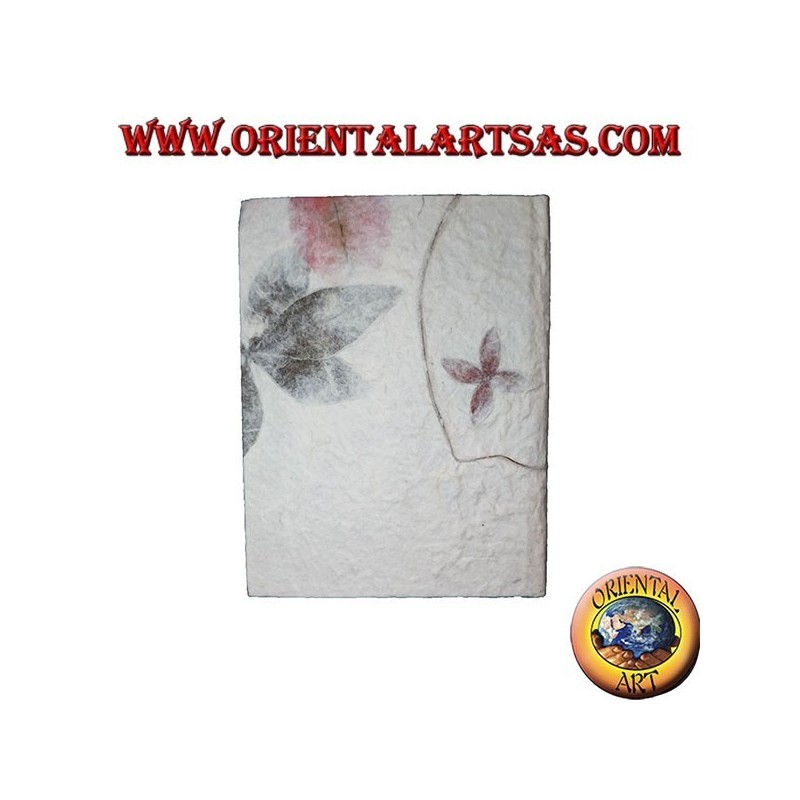 Annuaire téléphonique en papier de riz et pétales de fleurs, 12 cm