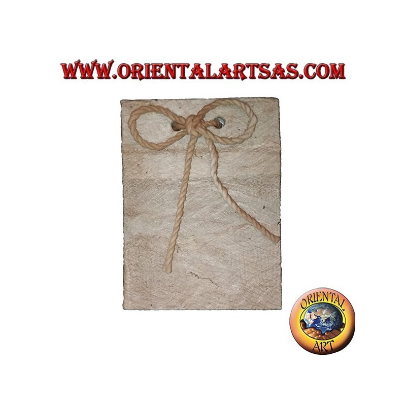 Notebook in tree bark with vertical opening, 10 cm