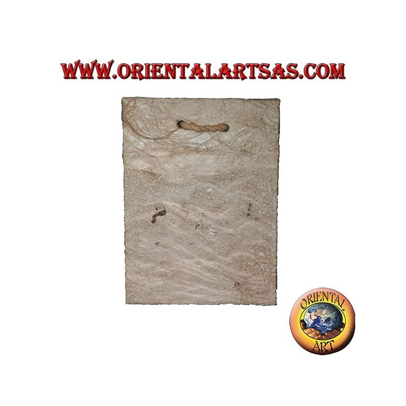 Notebook in tree bark with vertical opening, 10 cm