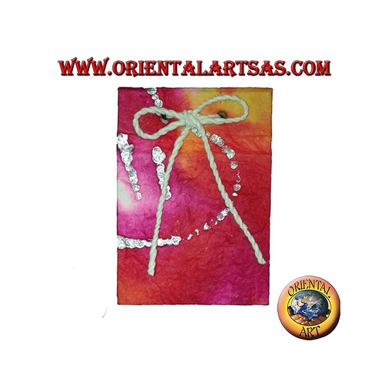 Carnet de notes en papier de riz de couleur avec ouverture verticale, 10 cm