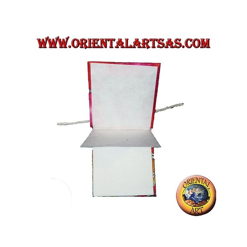 Carnet de notes en papier de riz de couleur avec ouverture verticale, 10 cm