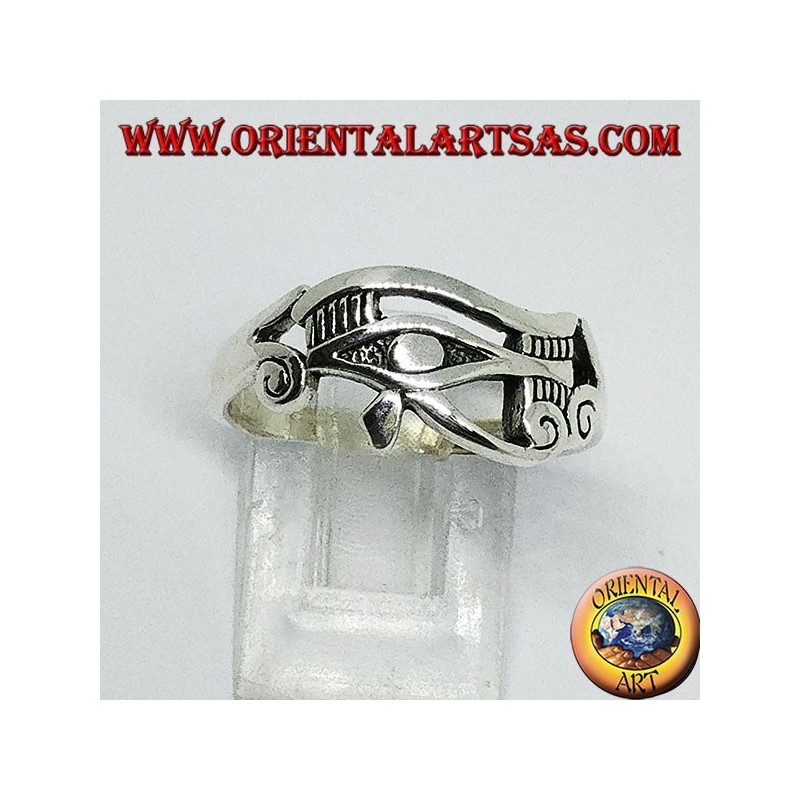Bague en argent Oeil d'Horus (Oeil d'Horus et Ra)