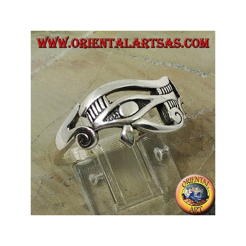Bague en argent Oeil d'Horus (Oeil d'Horus et Ra)