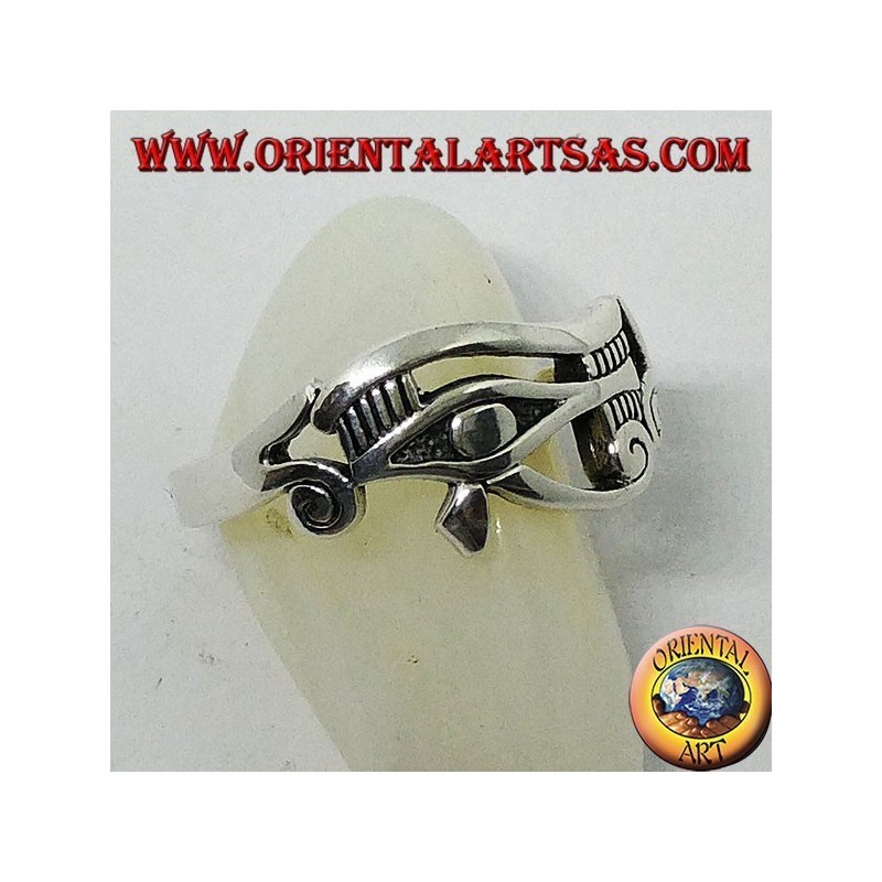 Bague en argent Oeil d'Horus (Oeil d'Horus et Ra)