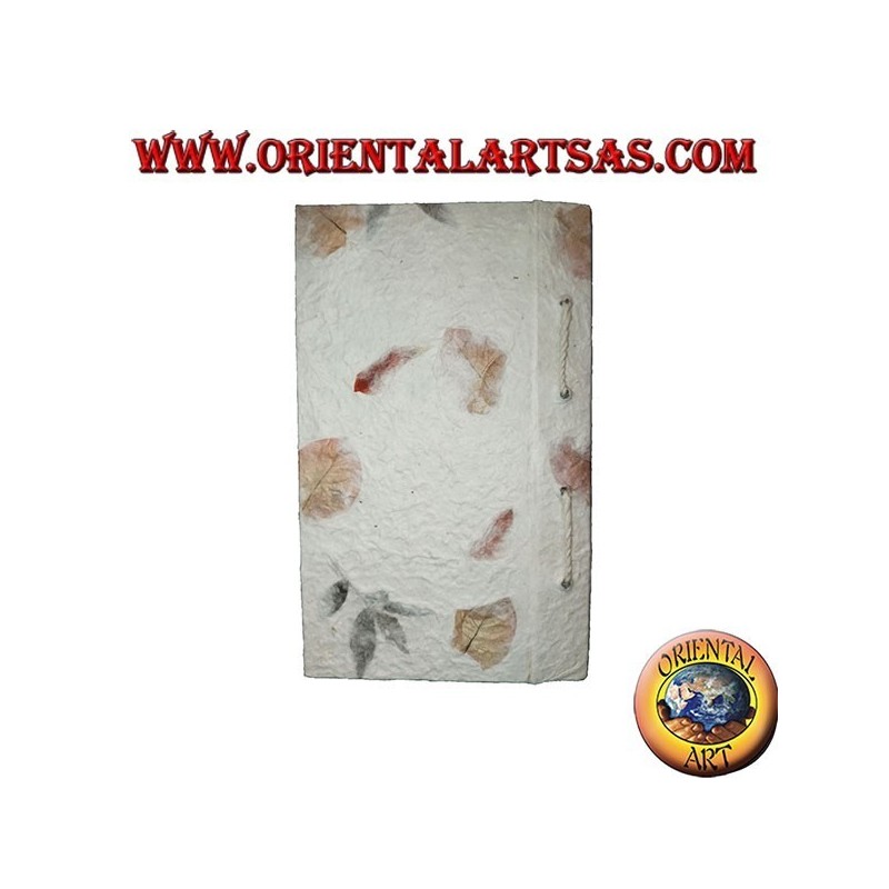Telephone book in rice paper and petals with pencil in the trunk, 21 cm