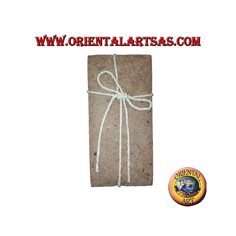 Enveloppes pour lettres avec des feuilles d'écorce d'arbre et du papier de riz, 10 pcs