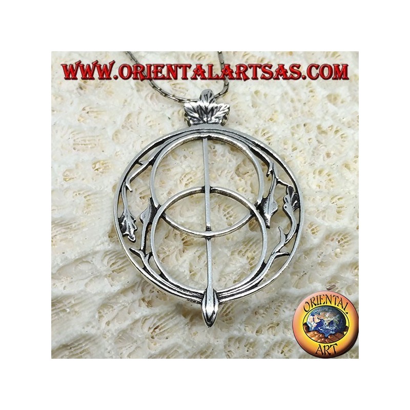 Silver pendant, the Goblet of Well "The Chalice Well, Glastonbury"