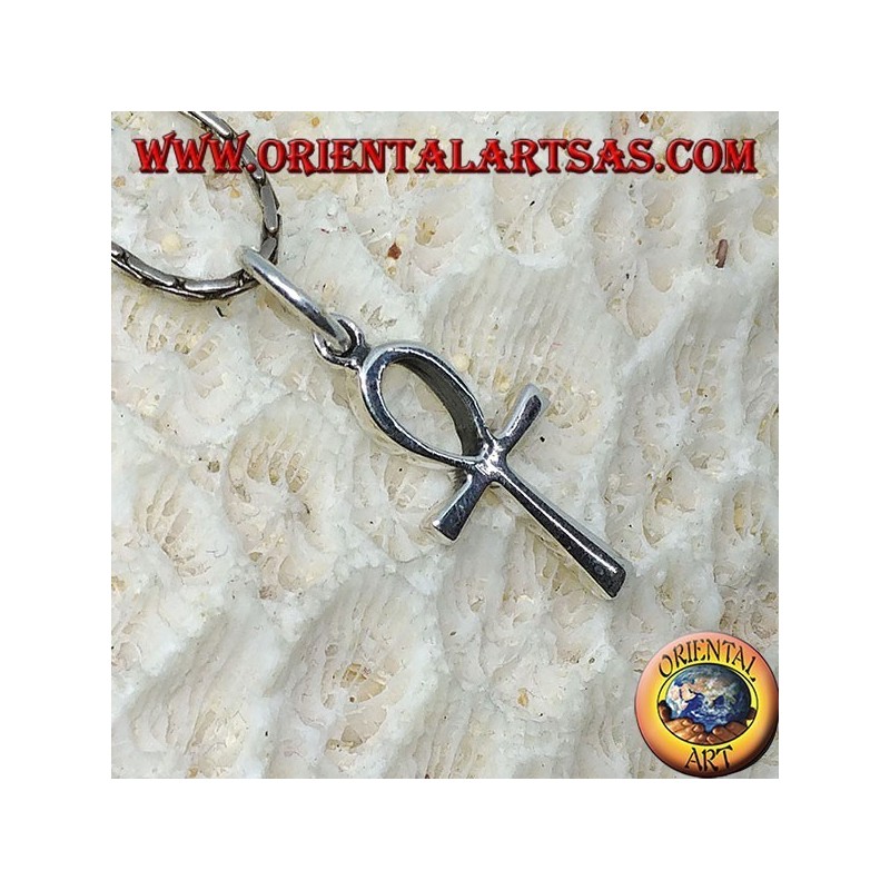 Silver pendant, key ankh of life (small)