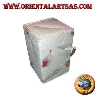 Schmuckschatulle aus Reispapier mit drei parallelen Schubladen, 13 cm