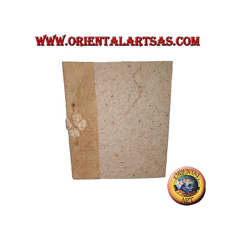 Notebook notebook in tree bark with string binding, 28 cm