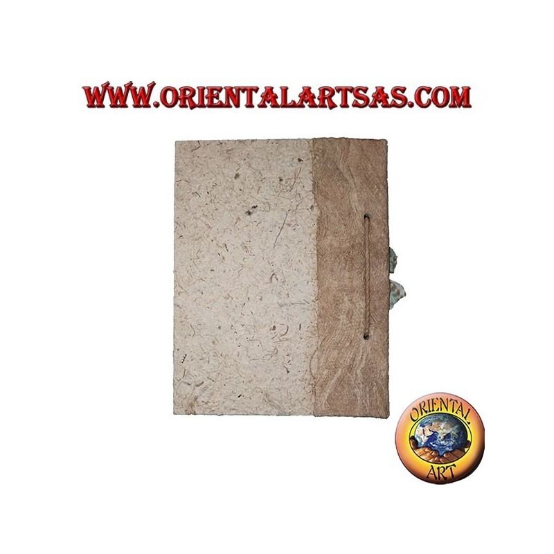 Taccuino quaderno in corteccia d'albero con rilegatura di spago, 21 cm