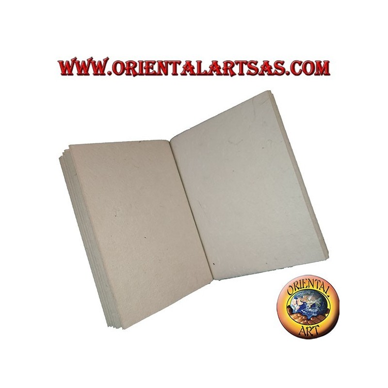 Cuaderno cuaderno en papel de arroz con pétalos de flores decoración 1, 21 cm.