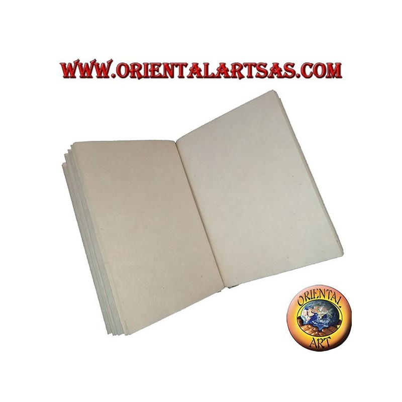 Cuaderno cuaderno en papel de arroz con pétalos de flores decoración 2, 21 cm.