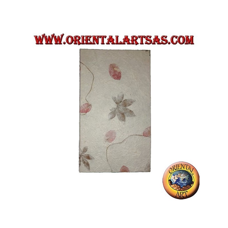 Buste per lettere (5pz) con fogli (22pz) a quaderno in carta di riso e petali