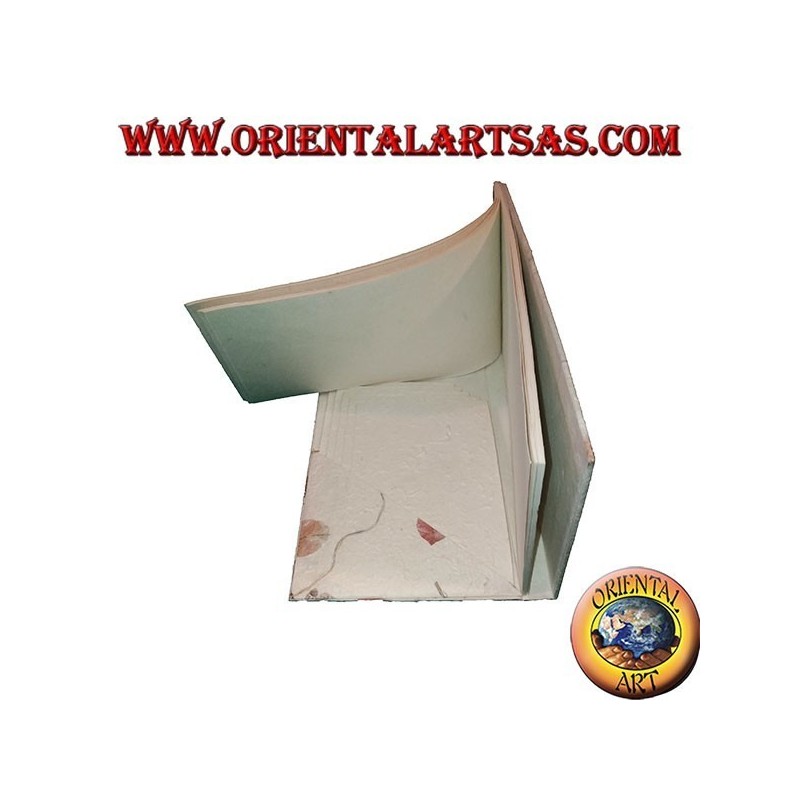 Envelopes for letters (5pc) with sheets (22pc) in notebook in rice paper and petals