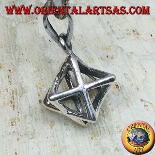 Ciondolo in argento della Merkaba  Mer-Ka-Ba 