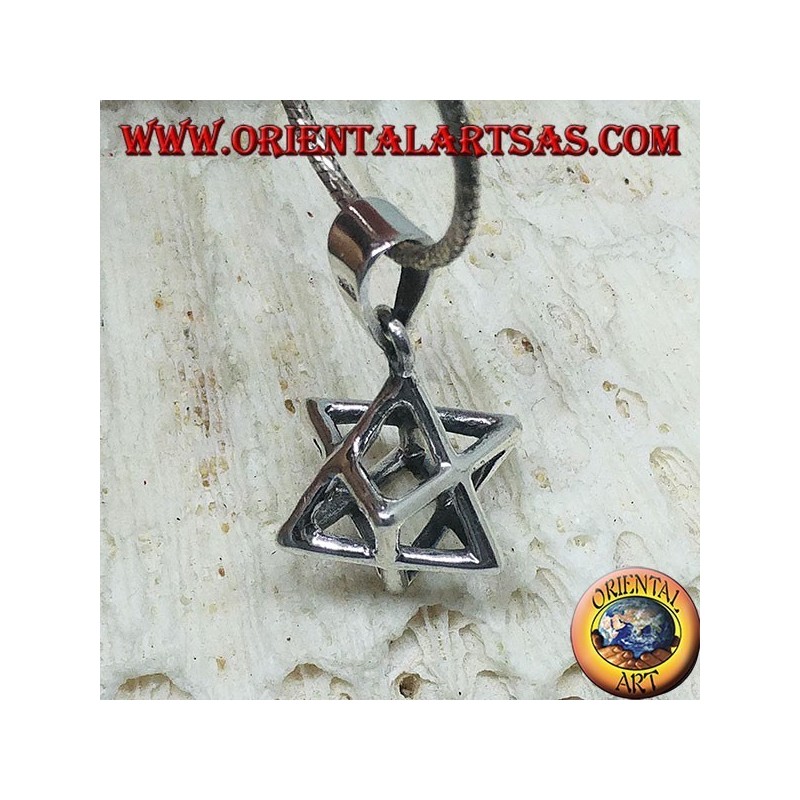 Colgante de plata de Merkaba Mer-Ka-Ba