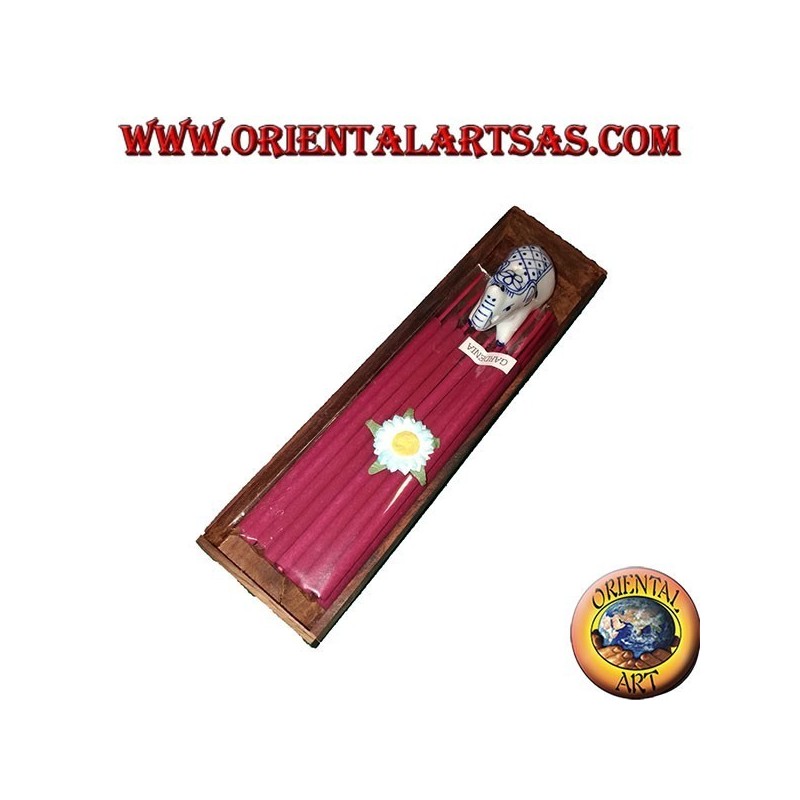 10 Natural incenses with elephant burns ceramic incense in the rectangle