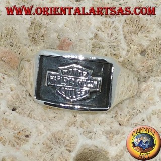 Silberring Harley Davidson Flachreliefdichtung