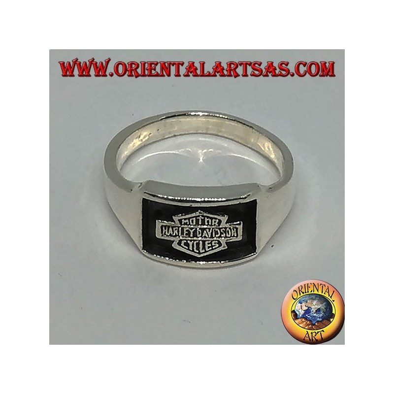 Silberring Harley Davidson Flachreliefdichtung