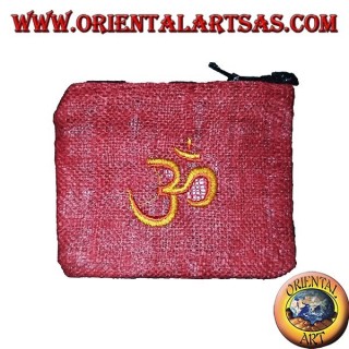 Bolso de cáñamo con bandolera con dibujo bordado (varios colores)