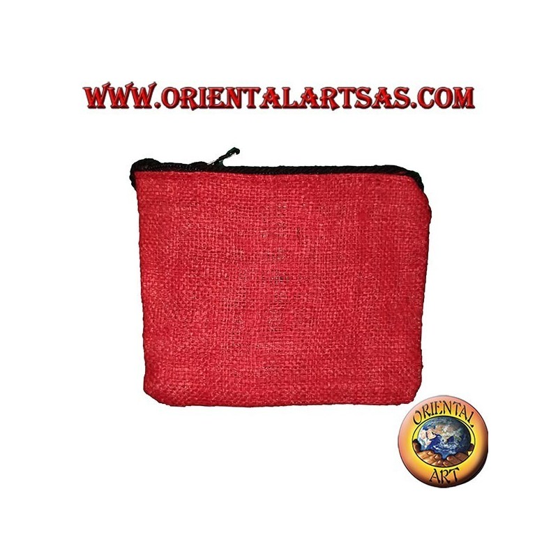 Bolso de cáñamo con bandolera con dibujo bordado (varios colores)