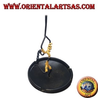 Burning incense, wrought iron ashtray, the dancer