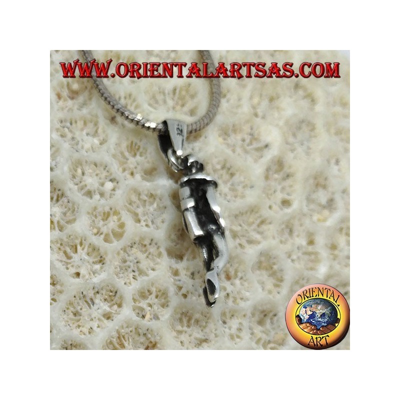 Pendentif en argent du plongeur