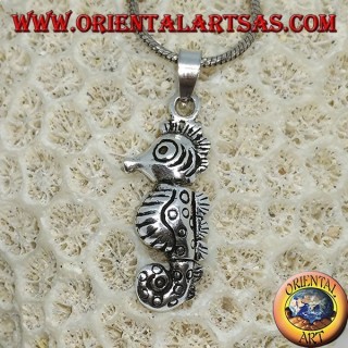 Pendentif hippocampe en argent 925