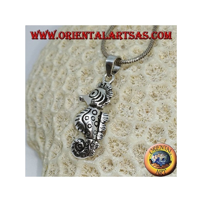 Pendentif hippocampe en argent 925