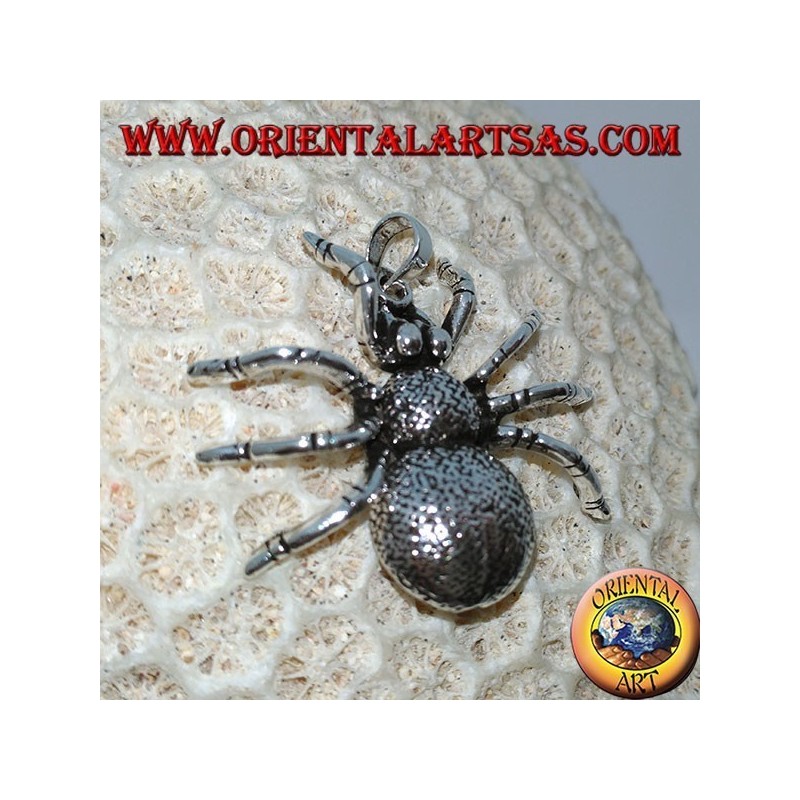 Silberanhänger, Tarantulaspinne (groß) mobil