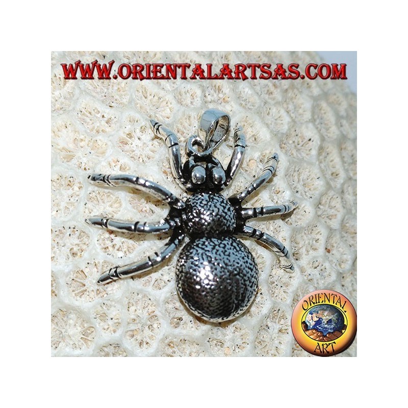 Silver pendant, tarantula spider (large) mobile