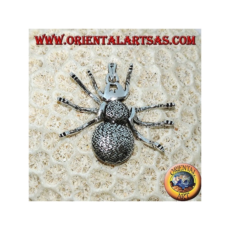 Silver pendant, tarantula spider (large) mobile