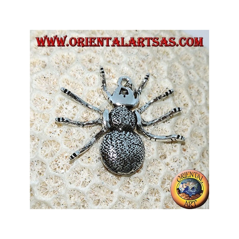 Silberanhänger, Tarantulaspinne (groß) mobil