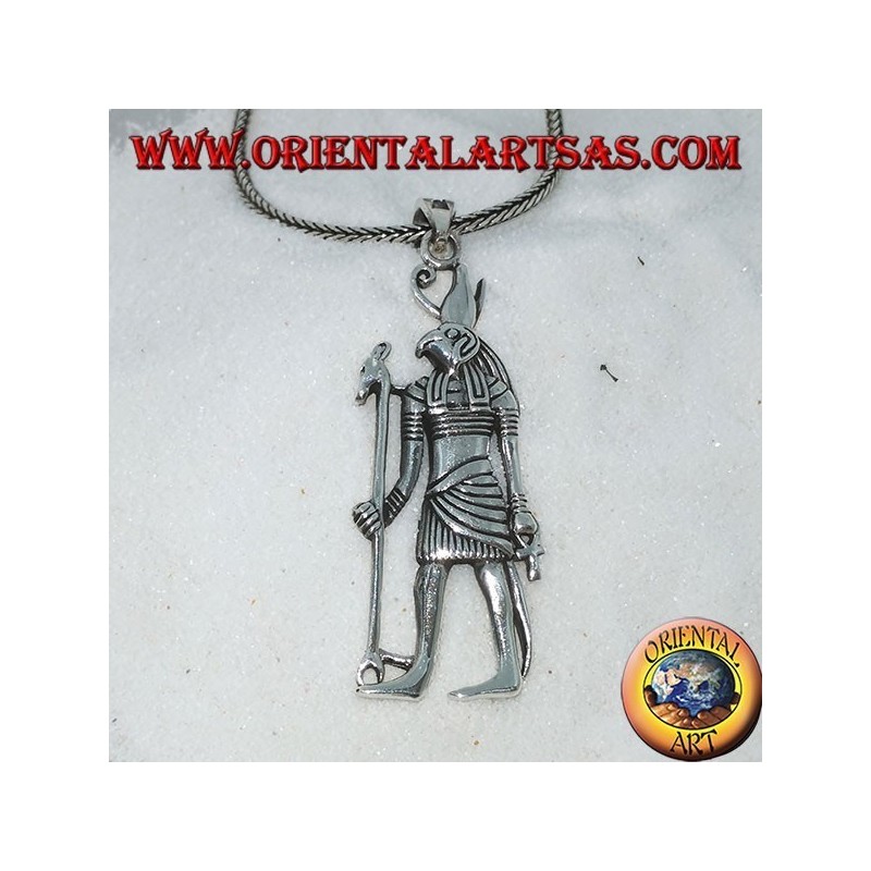 Silver pendant of the god Horus
