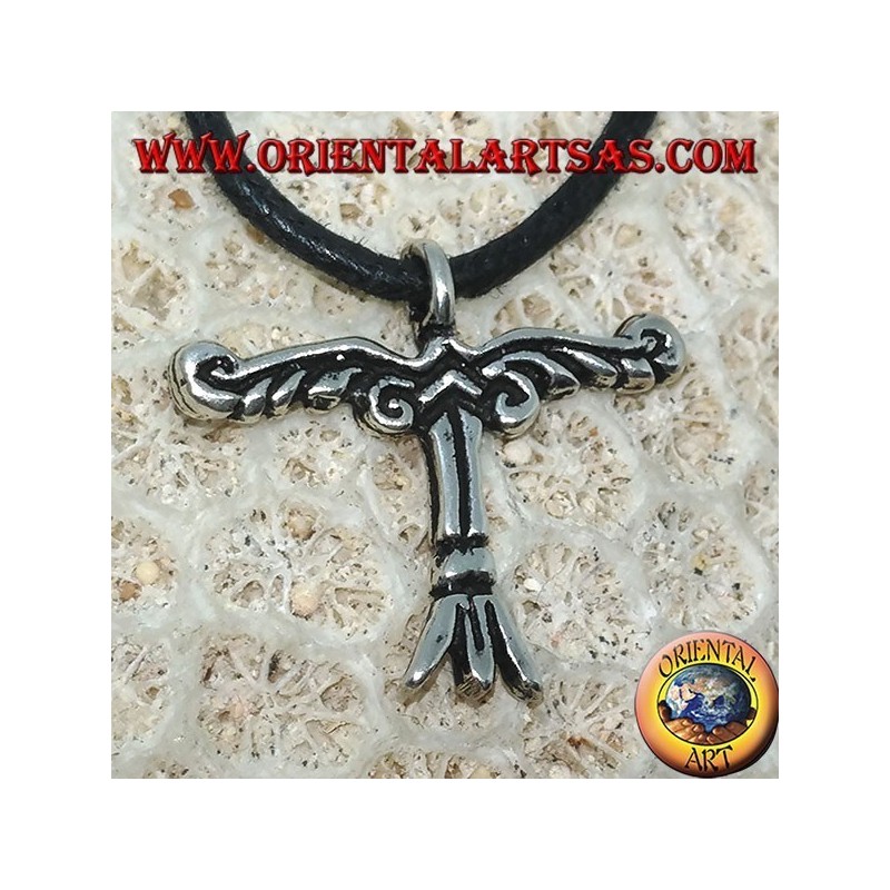 Pendentif en argent, Irminsul est un symbole du ciel, de la terre et du monde souterrain.