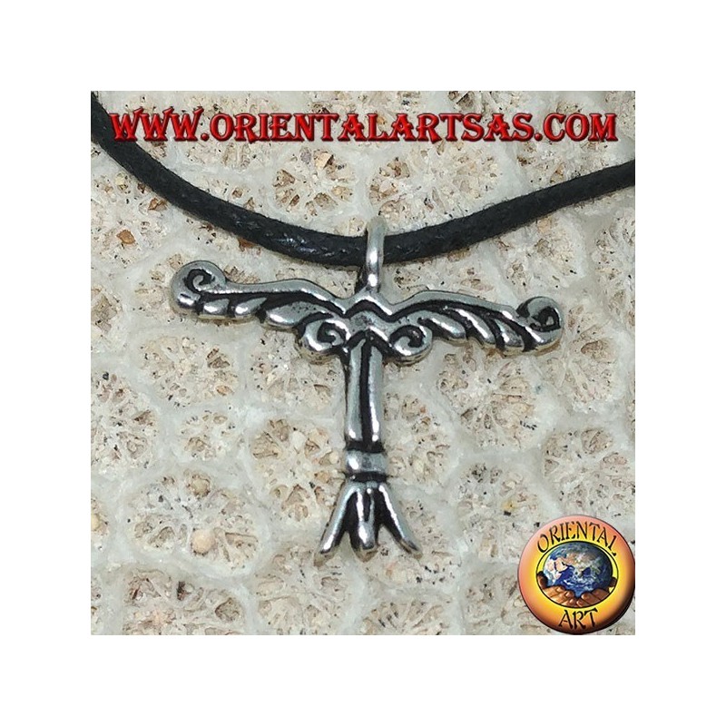 Pendentif en argent, Irminsul est un symbole du ciel, de la terre et du monde souterrain.