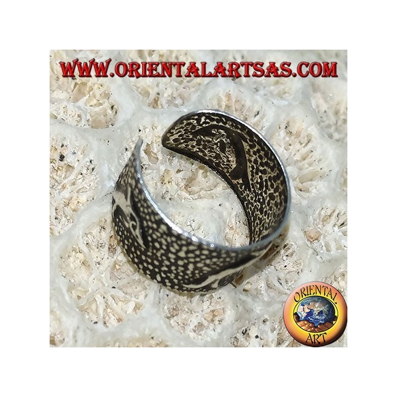 Ear Cuff in silver, dolphin