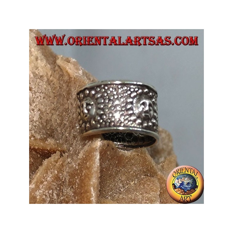 Ear Cuff in argento a fascia , sole