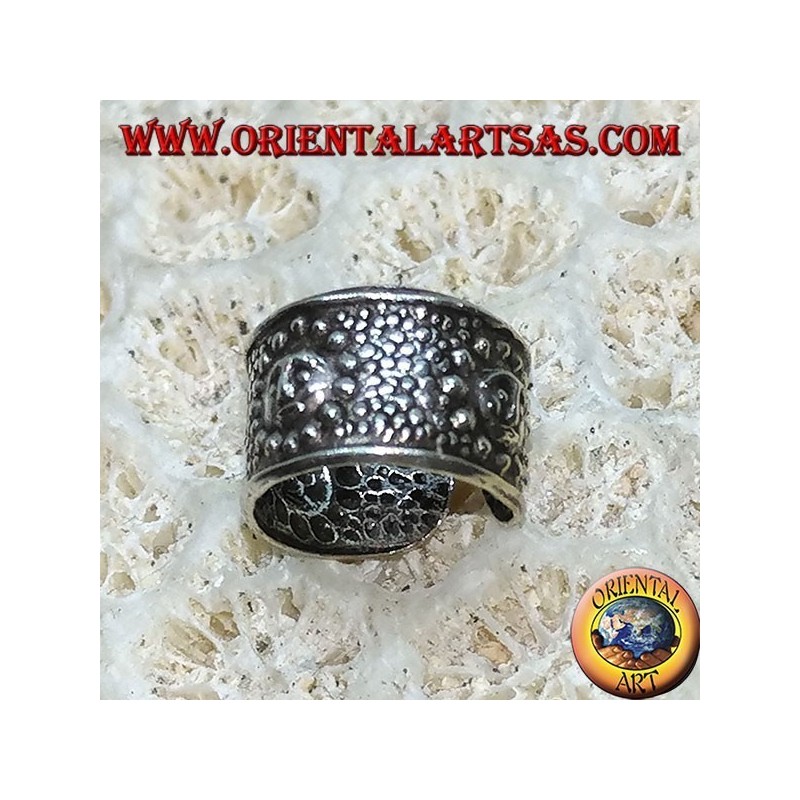 Ear Cuff in argento a fascia , sole