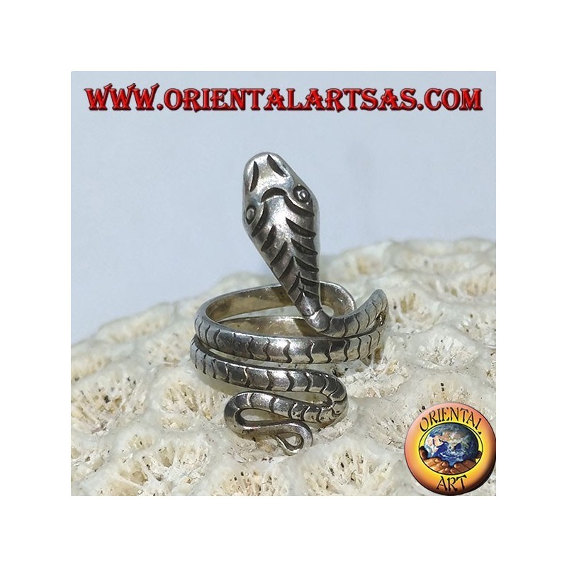 Ear Cuff in silver snake