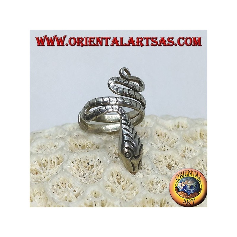 Ear Cuff in argento serpente