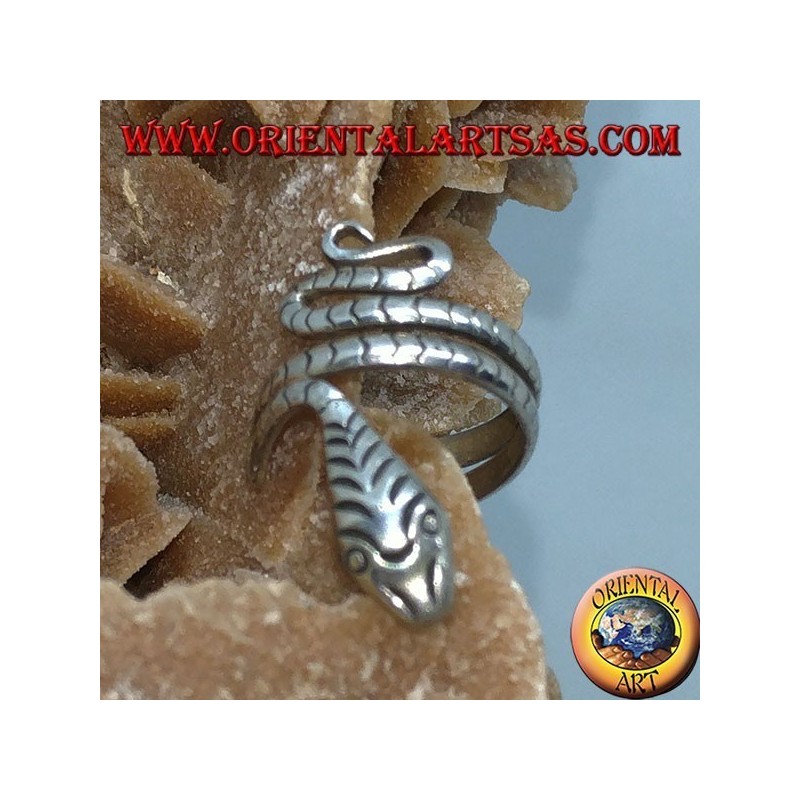 Ear Cuff in silver snake