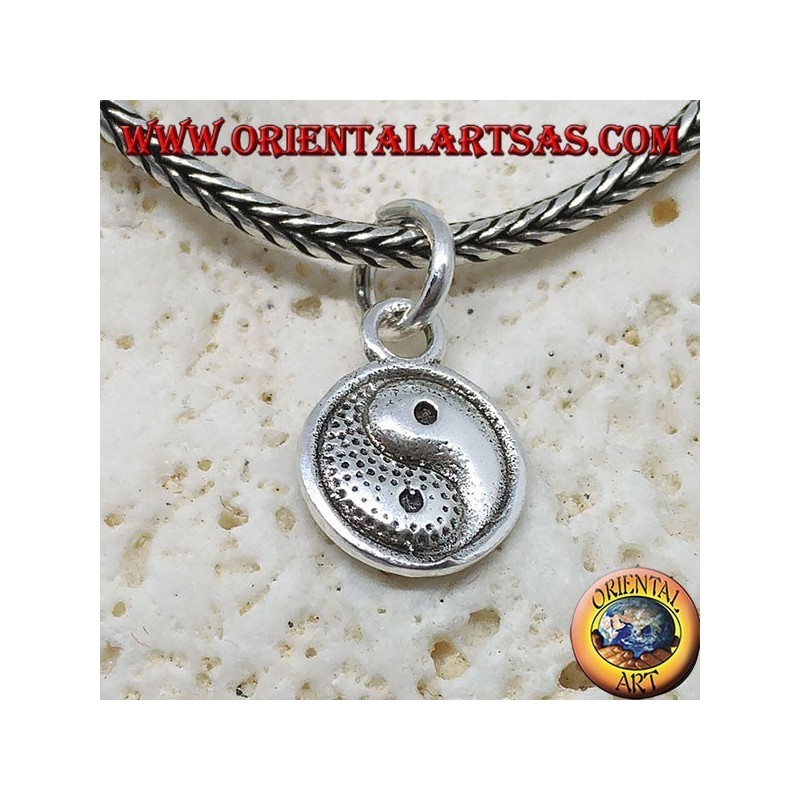 Tao yin-yang silver pendant
