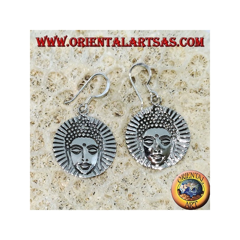 Boucles d'oreilles en argent Om (ॐ) de syllabe sacrée