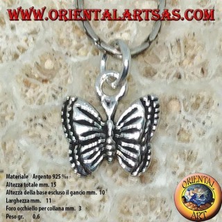 Pendentif en argent petit papillon d'Ulysse