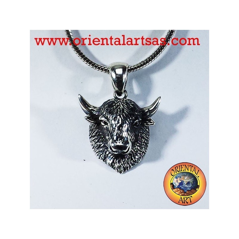 Silber Anhänger Bisons